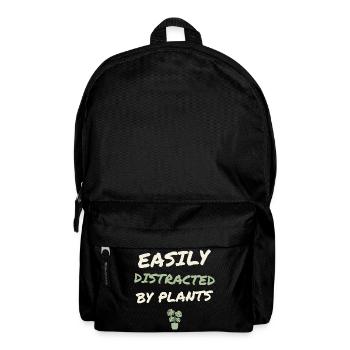 Easily Distracted By Plants - Backpack - black - Front