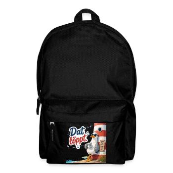 Dat löppt - Rucksack - Schwarz - Vorne