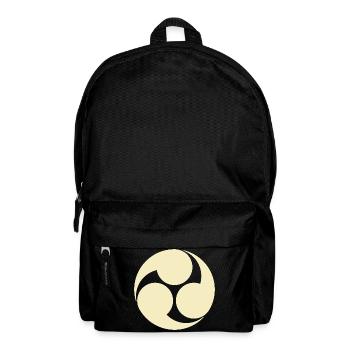Oriental Vintage Pale Yellow Kobayakawa Japan Mon - Backpack - black - Front