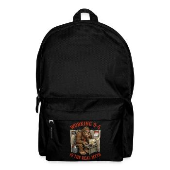 Bigfoot Sasquatch Office Worker Myth - Backpack - black - Front
