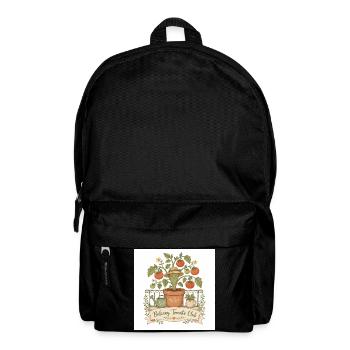 Balcony Tomato Club Illustration - Backpack - black - Front