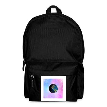 Erde in Pastellgalaxie - Rucksack - Schwarz - Vorne
