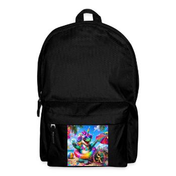 Beach Logo - Backpack - black - Front
