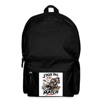 J'peux pas j'ai match - Sac à dos - noir - Devant