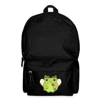 Grenouille d’amour avec arc en forme de cœur - Sac à dos - noir - Devant