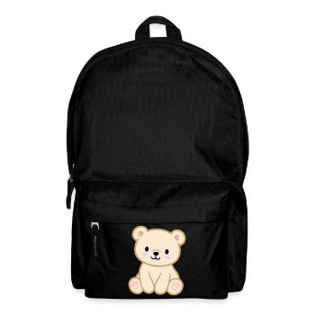 Ours en peluche coloré pour enfants - Sac à dos - noir - Devant