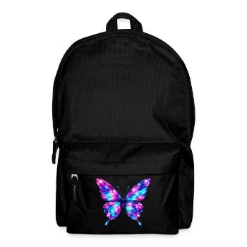 Glossy Metallic Butterfly - Backpack - black - Front