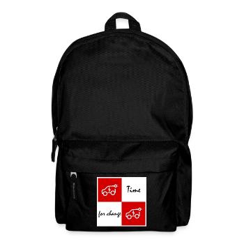 Zeit für Wandel Elektroauto - Rucksack - Schwarz - Vorne