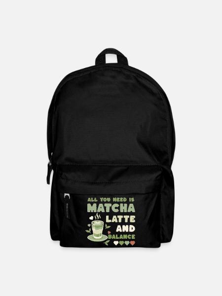 Matcha Latte Balance Motif - Backpack - black