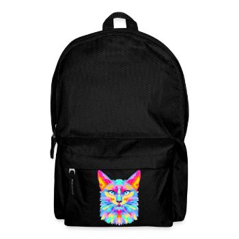 Explosion géométrique de chat - Sac à dos - noir - Devant