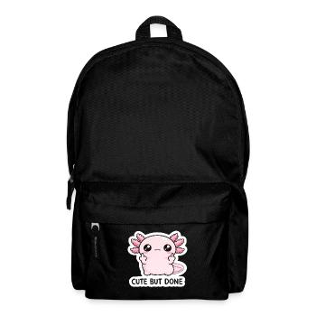Pinkes Chibi-Drache Spruch - Rucksack - Schwarz - Vorne