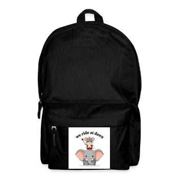 Wir reiten bei Tagesanbruch - Rucksack - Schwarz - Vorne