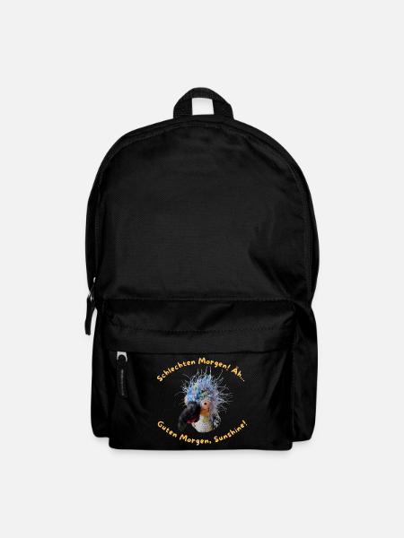 Krallo Kreisch™s sarkastisch glotzender Morgengruß - Rucksack - Schwarz