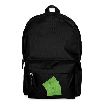 Dollar-Banknoten - Rucksack - Schwarz - Vorne