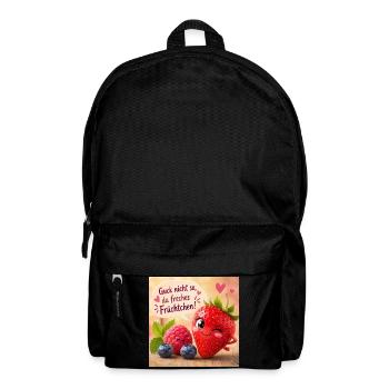 Guck nicht so, freches Früchtchen! - Rucksack - Schwarz - Vorne