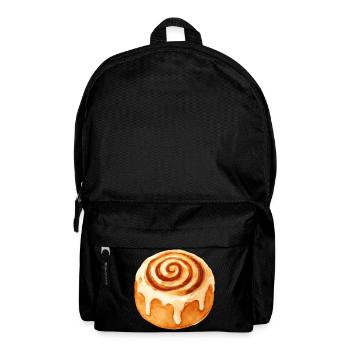 Zimtschnecke in Aquarell - Rucksack - Schwarz - Vorne