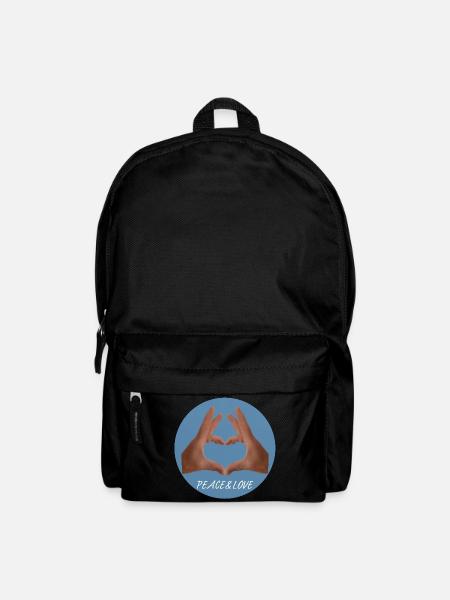 Peace&Love - Rucksack - Schwarz