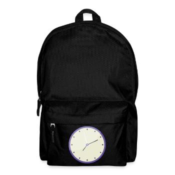 Uhr - Rucksack - Schwarz - Vorne