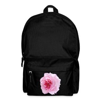 Pinke Rose (pink rose) - Rucksack - Schwarz - Vorne