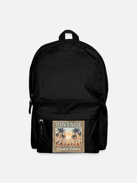 Limited Edition Vintage 2008 Boy Girl 18th Birthda - Rucksack - Schwarz