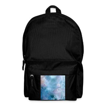 Eisblaues Ozeanleuchten - Rucksack - Schwarz - Vorne