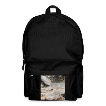 Natürliche Birkenrinde - Rucksack - Schwarz - Vorne