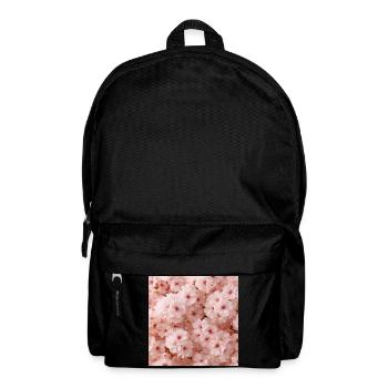 Kirschrosa zarte Blumen - Rucksack - Schwarz - Vorne