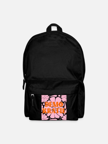 Blumen Verantwortung Demokratie - Rucksack - Schwarz