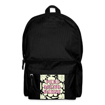 Blumen Frauen Perimenopause - Rucksack - Schwarz - Vorne