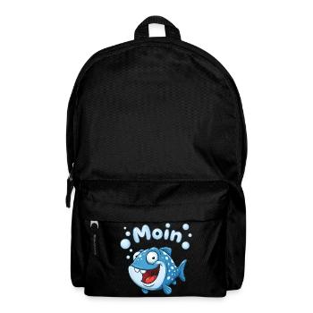 Mondfisch Abenteuer - Rucksack - Schwarz - Vorne