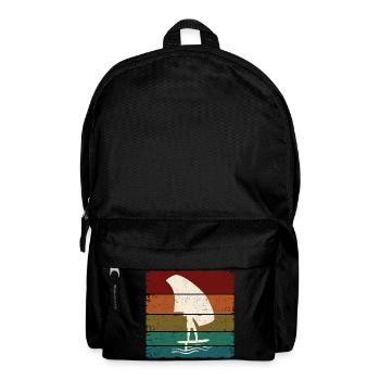Foiling Retro Sunset Square - Rucksack - Schwarz - Vorne