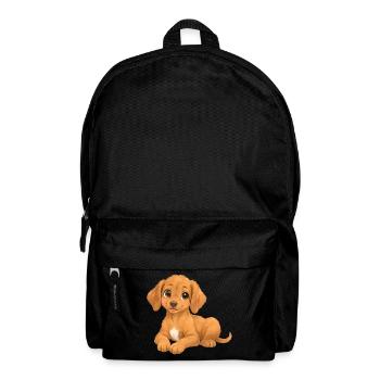 Rhodesian Ridgeback – süßer liegender Hundewelpe - Rucksack - Schwarz - Vorne