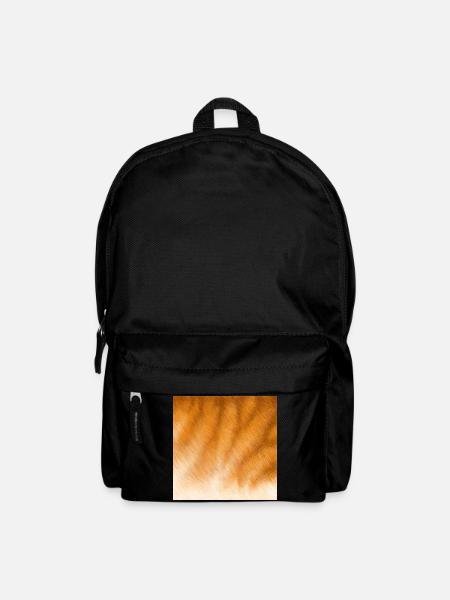 Orangetiger Fellmuster - Rucksack - Schwarz