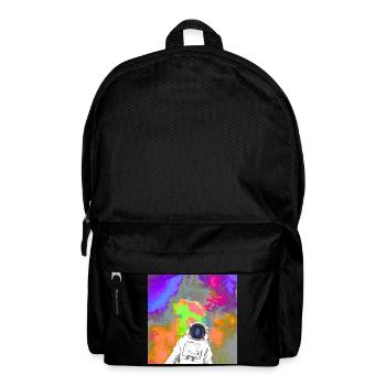 Astronaut im Farbnebel - Rucksack - Schwarz - Vorne