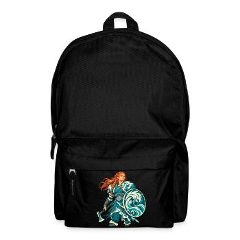 Schildmaid Wikingerin Shieldmaiden Valkyrie - Rucksack - Schwarz - Vorne