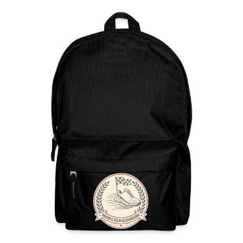 Marathon ist doch nur das Aufwärmtraining Shirt - Rucksack - Schwarz - Vorne
