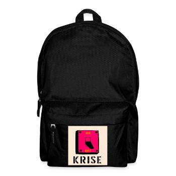 Krisen Schalter - Rucksack - Schwarz - Vorne