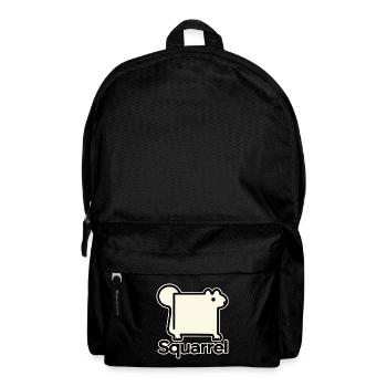 Eckhörnchen - Rucksack - Schwarz - Vorne