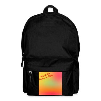 Schönes Leben - Rucksack - Schwarz - Vorne