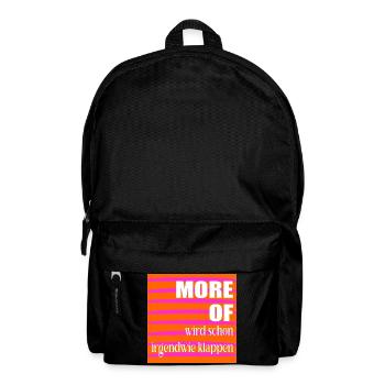 Optimismus Erfolg - Rucksack - Schwarz - Vorne