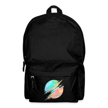Pastel Rainbow Abstract Splash - Rucksack - Schwarz - Vorne