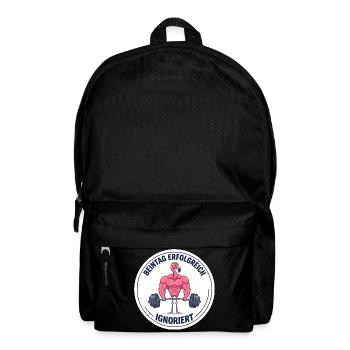 Beintag erfolgreich ignoriert Lustiges Pumper - Rucksack - Schwarz - Vorne