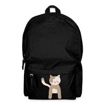 Gemütliche Calico-Traumkatze - Rucksack - Schwarz - Vorne