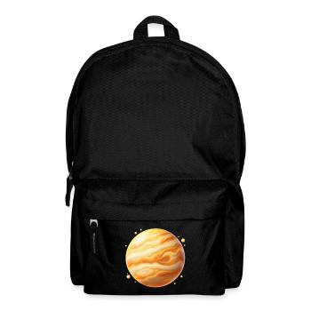 Goldplanet Jupiter Wirbel - Rucksack - Schwarz - Vorne