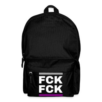 FCK FCK - Rucksack - Schwarz - Vorne