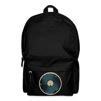 Naturvinyl – Kanu und Wald - Rucksack - Schwarz - Vorne