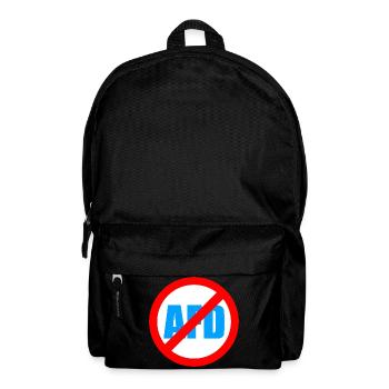 No AFD FCK AFD Protest Links Antifa - Rucksack - Schwarz - Vorne