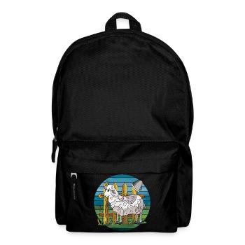 Schaf - Rucksack - Schwarz - Vorne