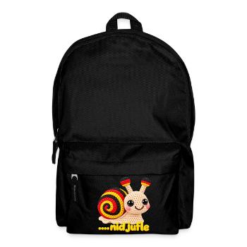 Nid juflä – Berndeutsch Spruch mit Schnecke - Rucksack - Schwarz - Vorne