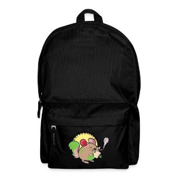 Chinchiller Chinchilla Weed Smoking Smoking - Backpack - black - Front
